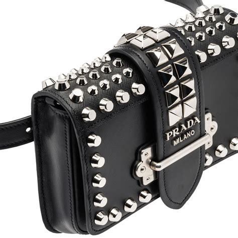 prada cahier belt bag|prada cahier studded bag.